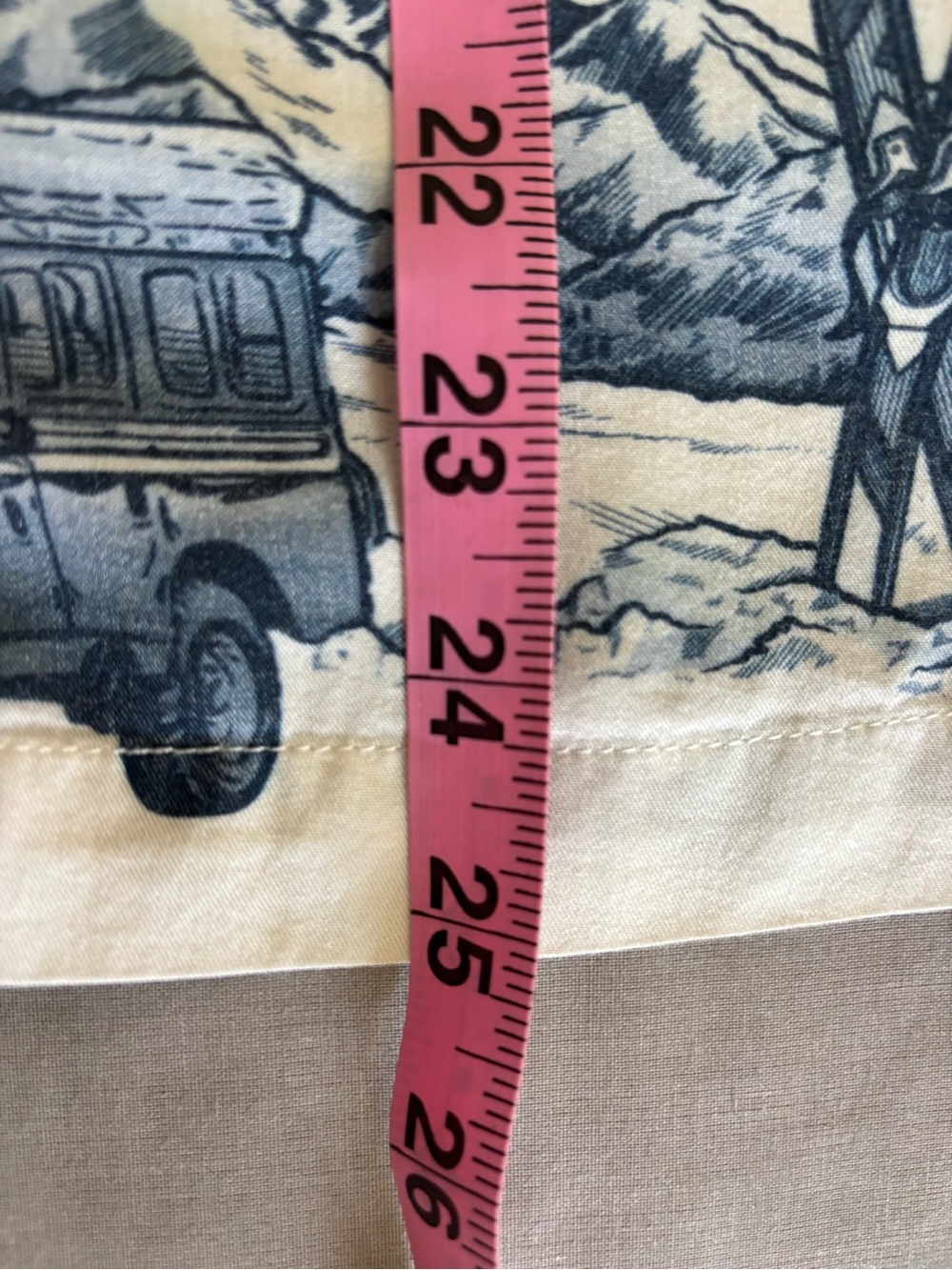 Katie Kime Apres Ski Toile Pajama Set Blue White Short Sleeve Pants Small - Picture 9 of 16